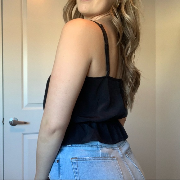 Dynamite Black Peplum Cami - Picture 3 of 8